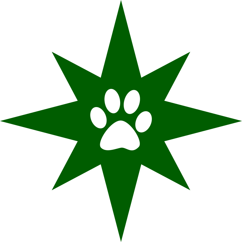 Non-Violence Quaker Star (dark)